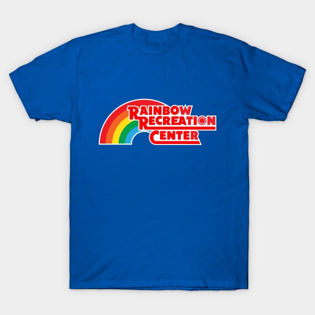 Rainbow Rec Center T-Shirt by mikelcal